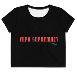 FUPA Supremacy Black All-Over Print Crop Tee