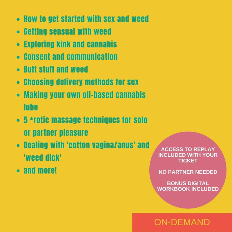 Cannabis and Pleasure Webinar