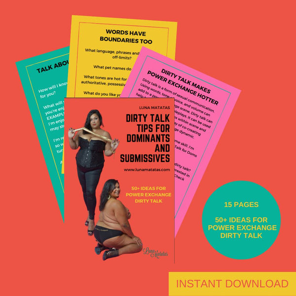 Dirty Talk Tips for Dominants and Submissives Guide - NEW!