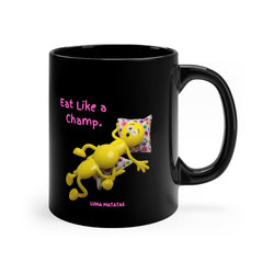 Eat Like a Champ Pornmoji Mug - Black 11oz
