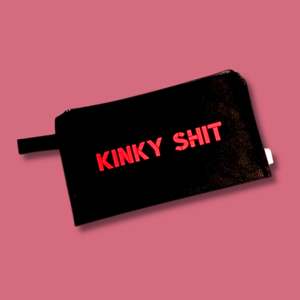 Kinky Shit Black and Red Storage Bag