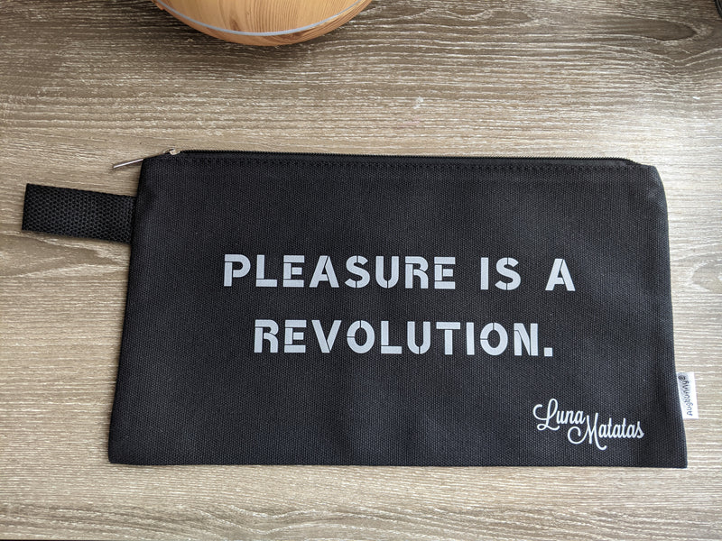 NEW! Pleasure Is A Revolution Sex Toy Storage Bag