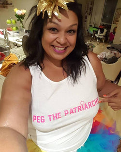 White Peg The Patriarchy® Tank Shirt