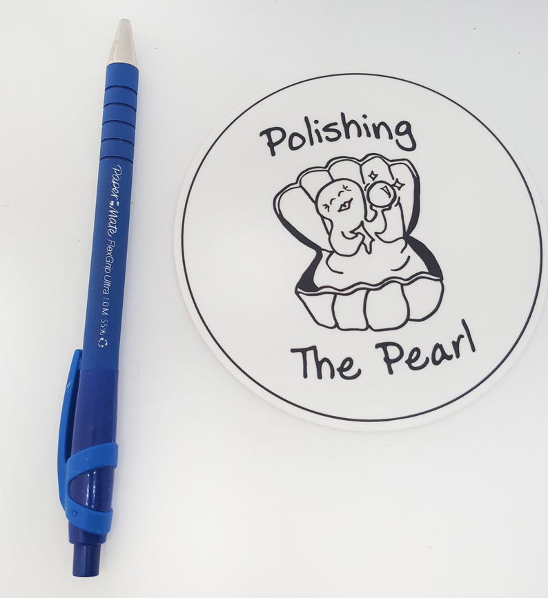 Polishing the Pearl Sex Positive Sticker