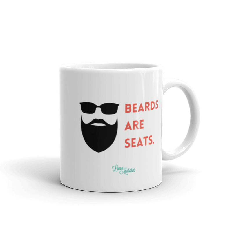 Beards Are Seats Mug - Red