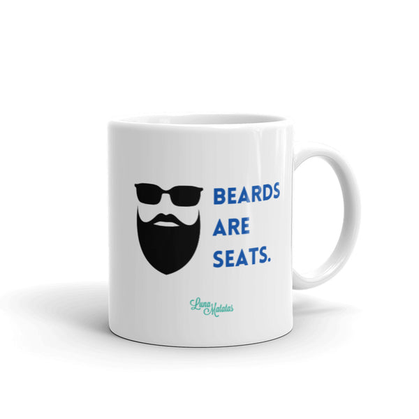 Beards Are Seats Mug - Blue