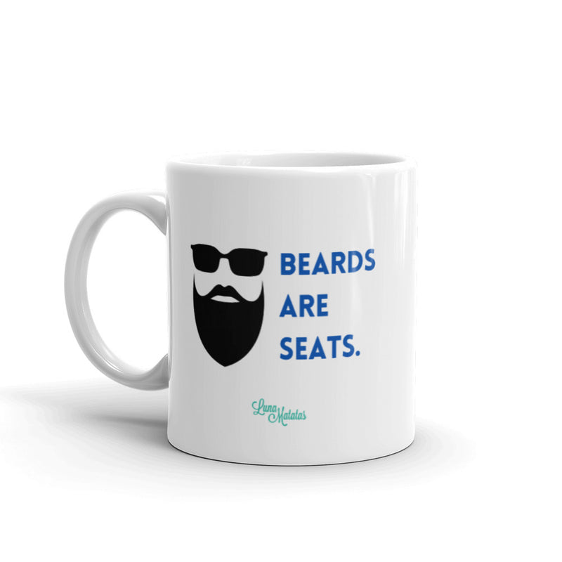 Beards Are Seats Mug - Blue