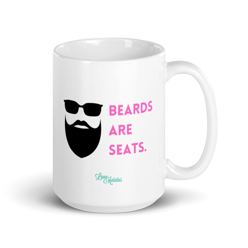 Beards Are Seats Mug - Pink