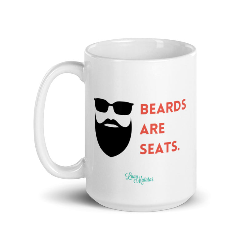 Beards Are Seats Mug - Red